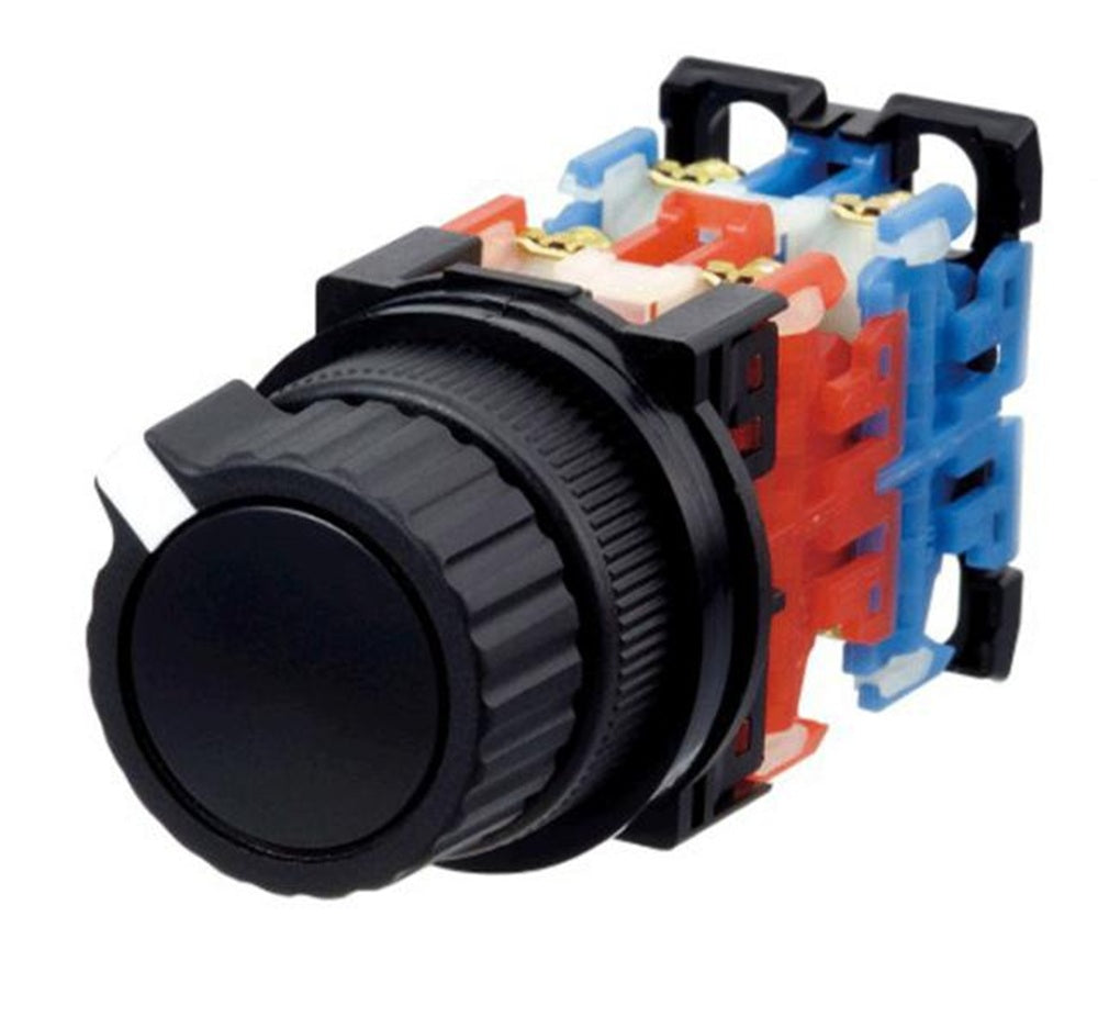 押しボタンスイッチ 黒 AR30S2R-22B