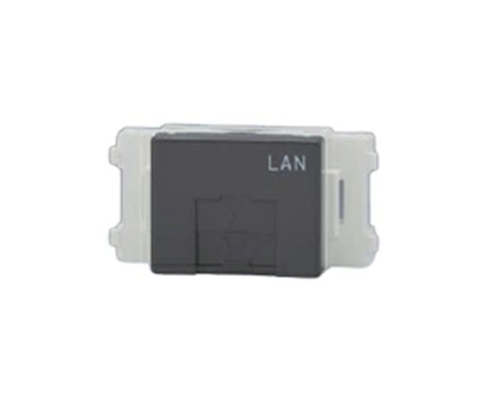 NKシリーズ 埋込モジュラージャック8極8心カテゴリ6A対応 LAN文字入 ソフトブラック NKC-LW6AL-SB