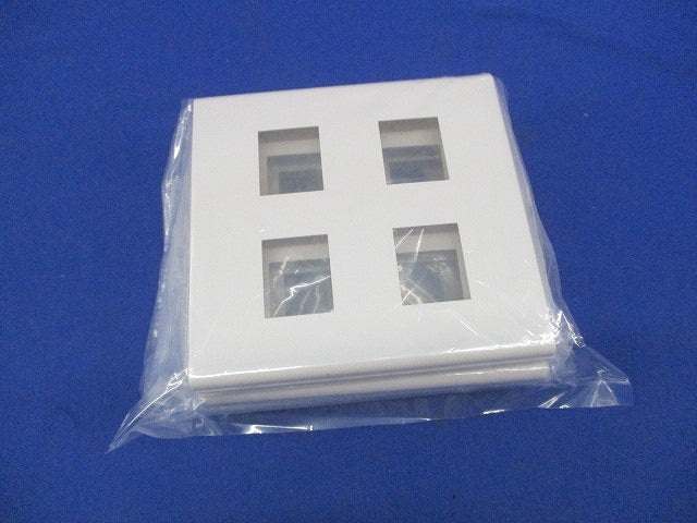 コンセントプレート4コ用(4個入)(ホワイト)(新品未開封) WTF8004