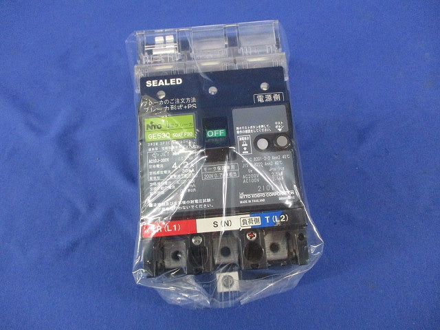 漏電ブレーカ3P3E4.2A(キズ・汚れ有) GE53C50AFF30