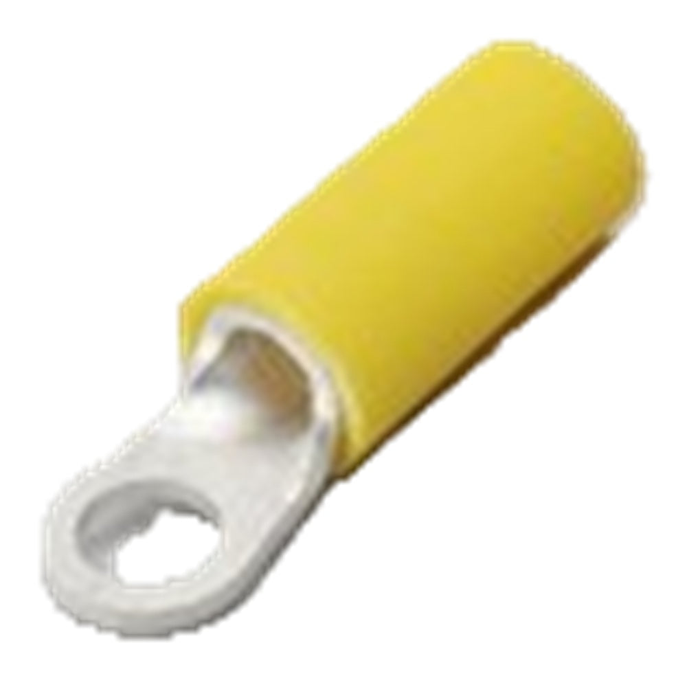 ビニル絶縁付丸形端子(ストレート形) 黄 500個入 V5.5-S4(LF)K-500