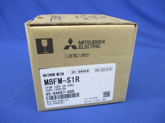 電力管理用計(発信装置付・逆電流計量防止機能付) 100V 1200/5A M8FM-S1R1P3W100V5A