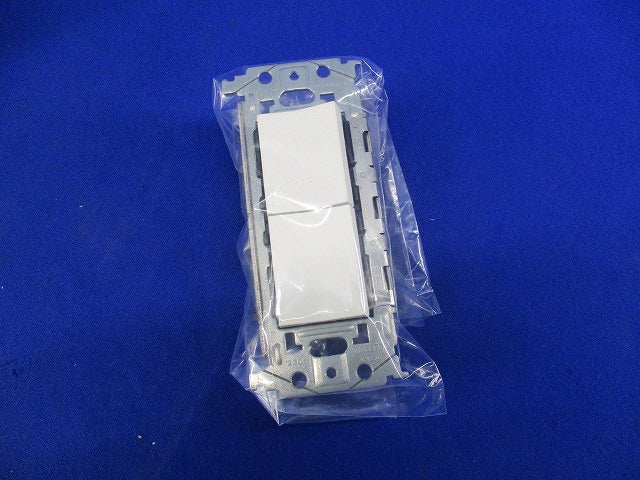 埋込ロングハンドルスイッチセット スイッチC×2 マットホワイト キズ・汚れ有 WNSS52292W