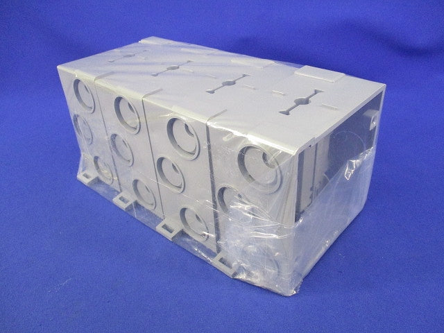 軽量間仕切り用 両面アウトレットボックス(中形四角・深型)」 4個 汚れ有 RCDO-K4B