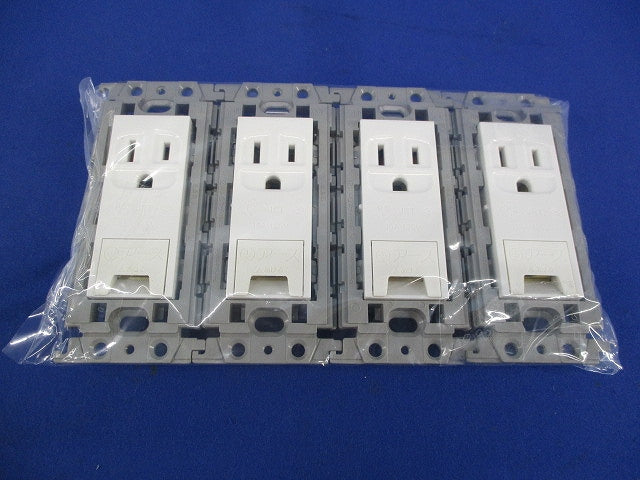 アースターミナル付コンセント(4個入)(ホワイト) WTF11314K