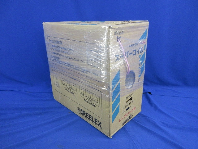 スーパーコイル LANケーブル227m(ピンク) TPCC5 0.5mm×4P