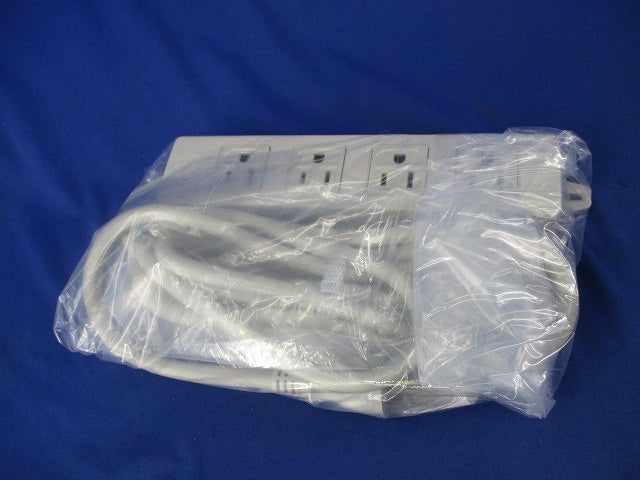 OAタップ(3mコード付)(4コ口)(マグネット付)(グレー) WCH2334