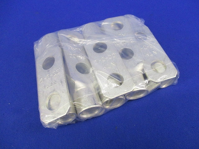 銅線用 裸圧着端子 角形2つ孔(10個入) 100-D-12