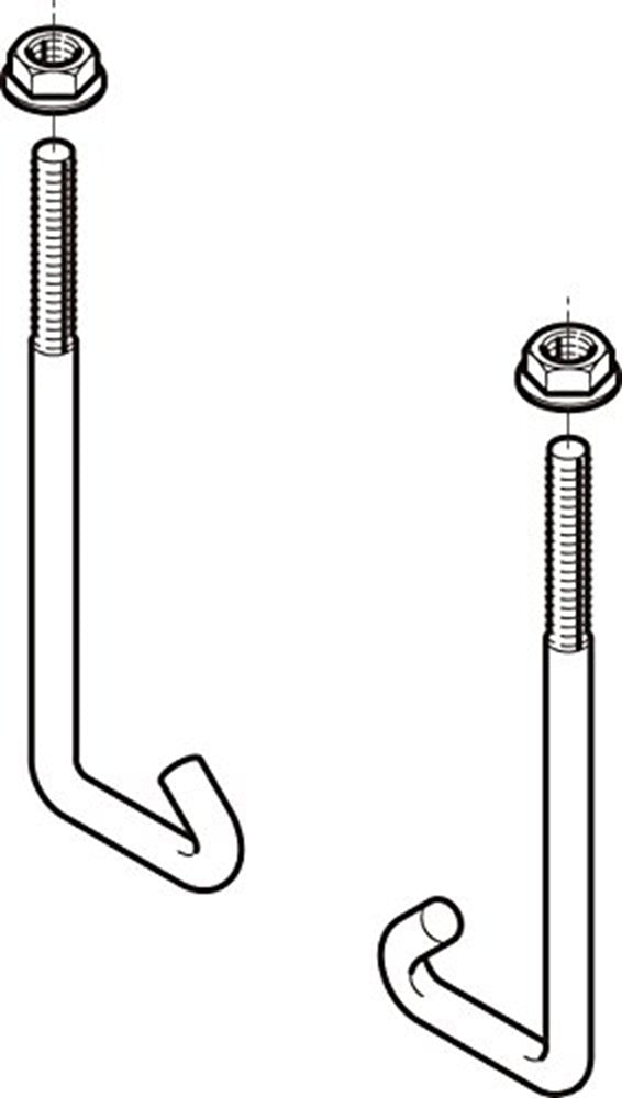 カバークランプ用フックボルト ステンレス S-FB-CVCS