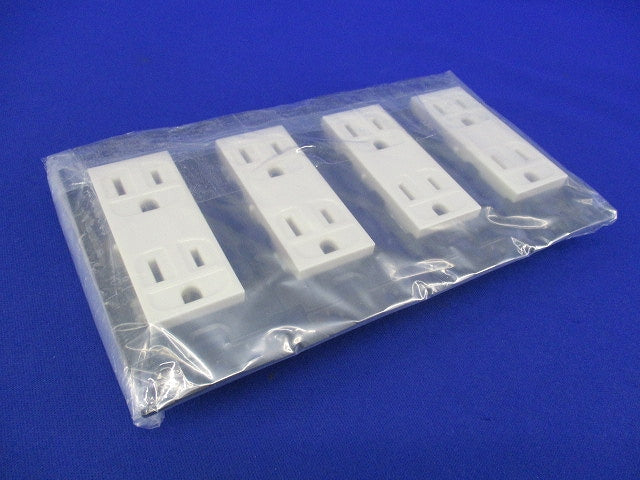 埋込絶縁接地ダブルコンセント(4個入) WN15124