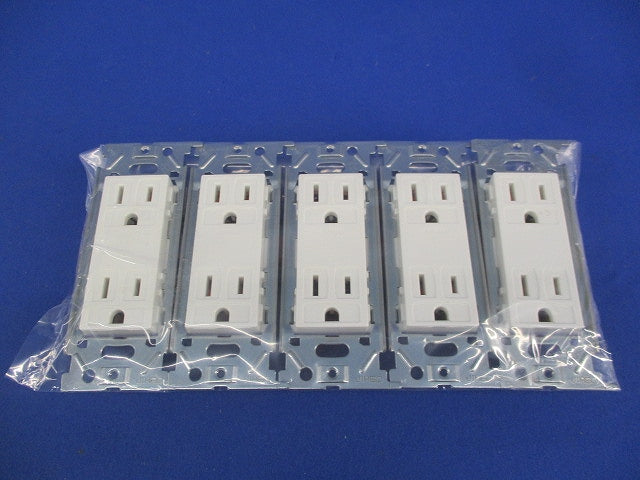 埋込接地ダブルコンセント(5個入) JEC-BN-55G