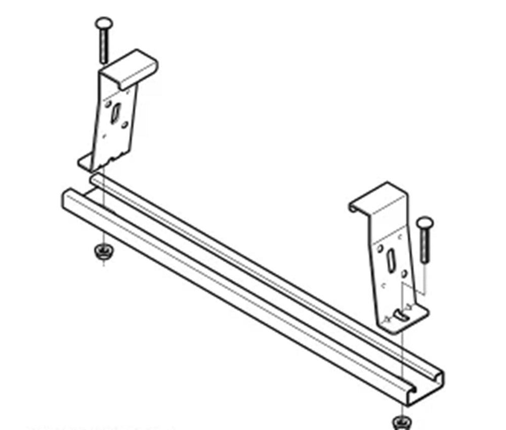 底板カバークランプ スーパーダイマ QRタイプ 適合ラック幅200 20個入 SD-CVCQB20-20