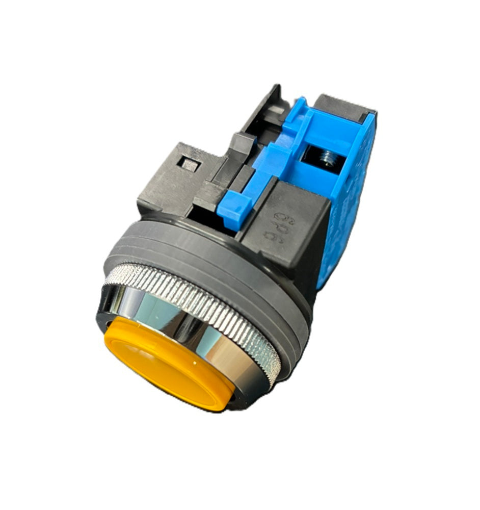 φ30 シリーズ 押ボタンスイッチ 平形 モメンタリ形 黄 ABN110Y