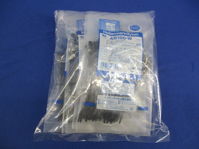 インシュロック ABタイ(屋外用・耐候グレード)(400本以上)袋破れ有 AB100-W