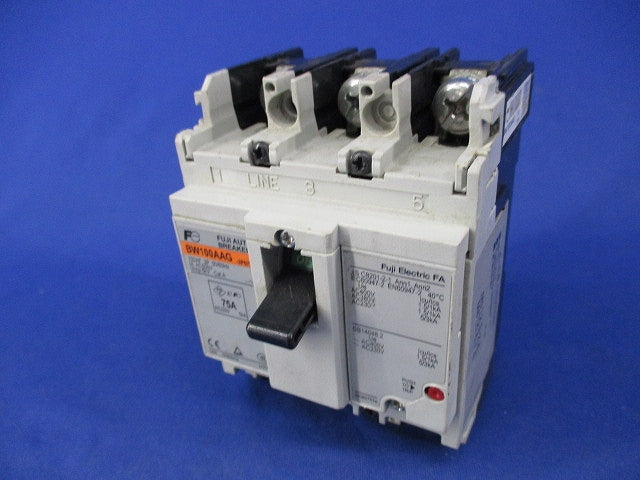 配線用遮断器3P75A BW100AAG-3P075