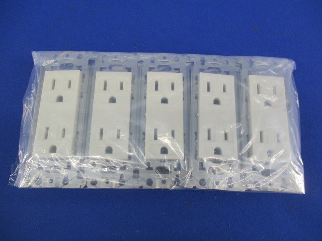 埋込接地ダブルコンセント(5個入) WN1512K