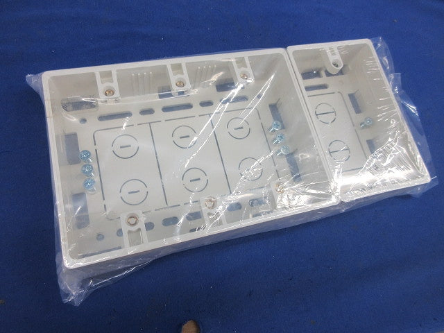 モール用スイッチボックスセット(混在2個入)(ミルキーホワイト MSB-3M他
