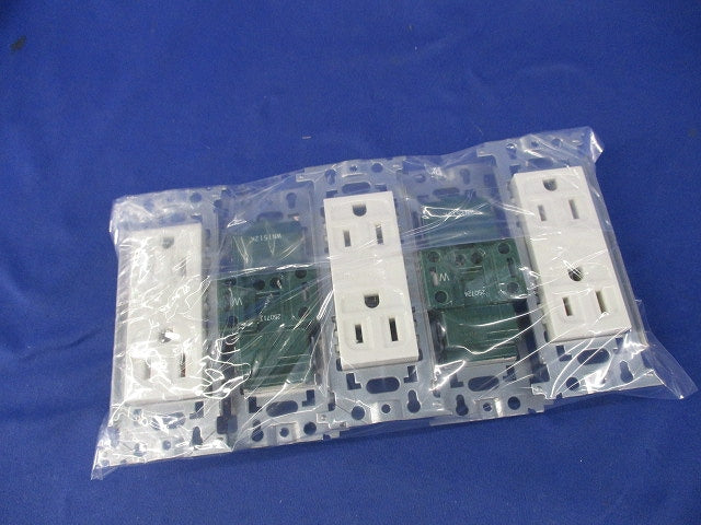 埋込接地ダブルコンセント(5個入) WN1512K