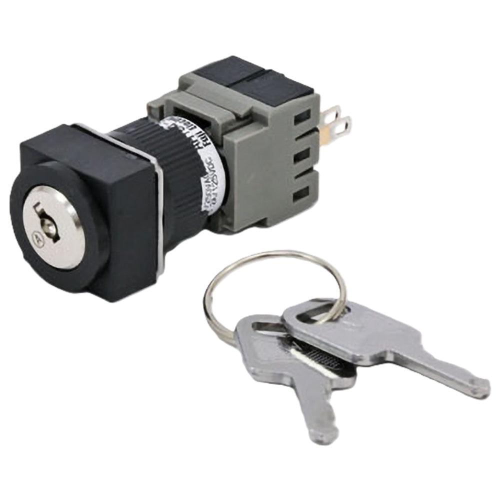 Φ16 セレクタスイッチ AH164・AH165 キー形(角フレーム) AH164-SJ2A22A