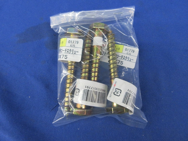 クロメート六角コーチスクリュー9×75(4本入) 01779 K175