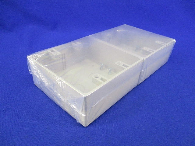 露出スイッチボックス2ヶ用(2個入)(ベージュ) PVR-0W