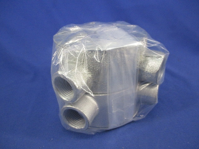 丸型露出ボックス 2方出(2個入)亜鉛 M16L