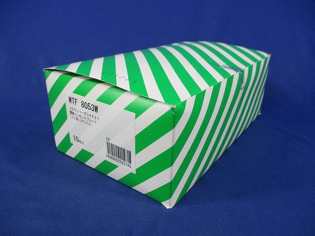 腰高コンセントプレート(3コ用)(10枚入)(ホワイト) WTF8053W