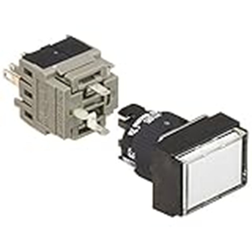 照光押しボタンスイッチ 長角形 乳白 AH165-TLW11E3