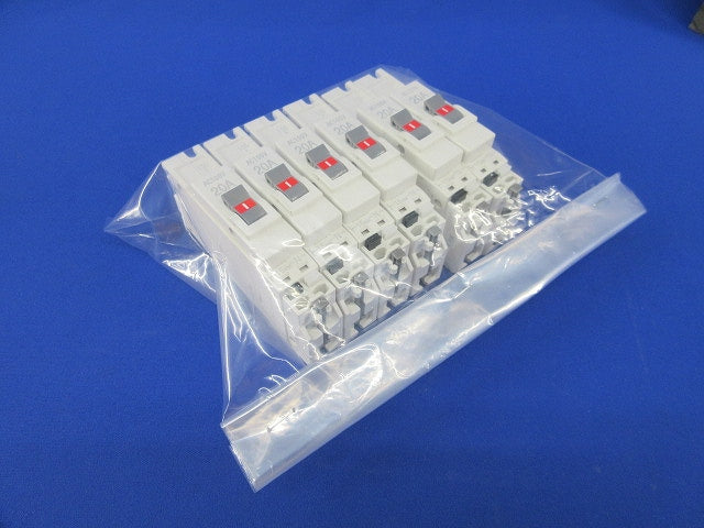 パールテクトブレーカ 配線用遮断器2P1E20A(6個入) BC-1NA