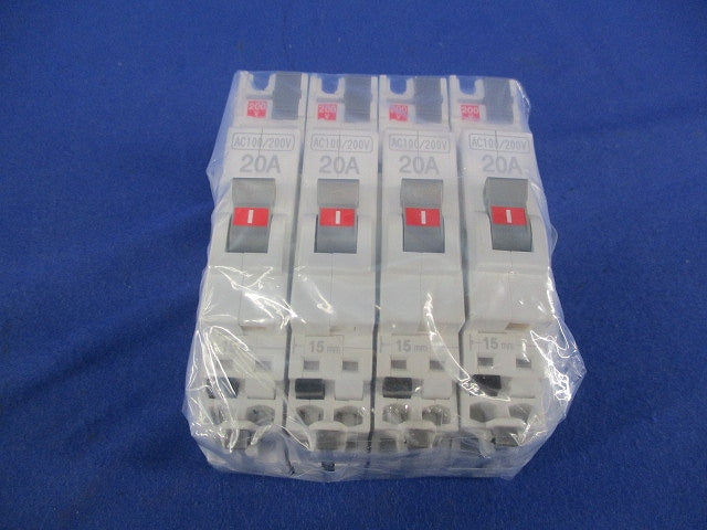 パールテクトブレーカ 配線用遮断器2P2E20A(4個入) BC-2NA