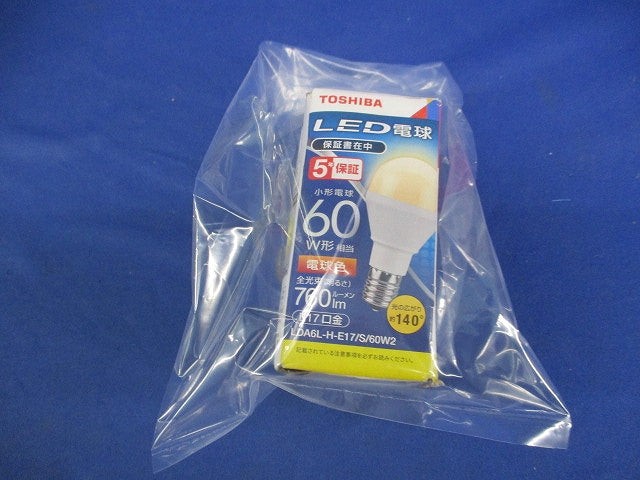 ミニクリプトン型LED電球E17(電球色) LDA6L-H-E17/S/60W2