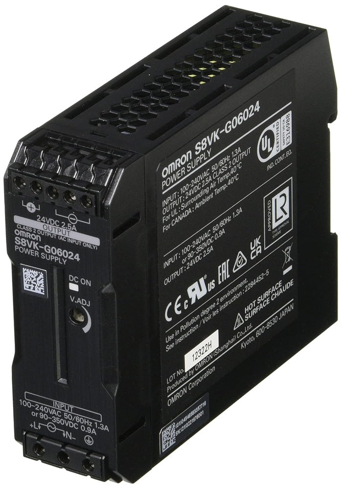 スイッチング・パワーサプライ AC100-240入力/DC90-350入力 24V2.5A出力 S8VK-G06024