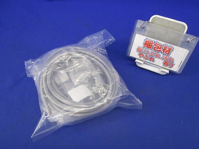 ビニルキャプタイヤ長円形コード2m(差込プラグ付)(灰)(3個入) VCTFK