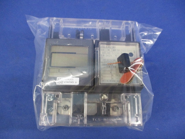 表面形電子式電力量計5A200V50Hz(ジャンク品) M8UM-S33R形