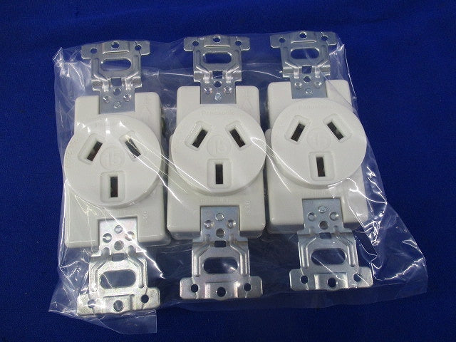 3P15A埋込コンセント(3個入) WF1315K
