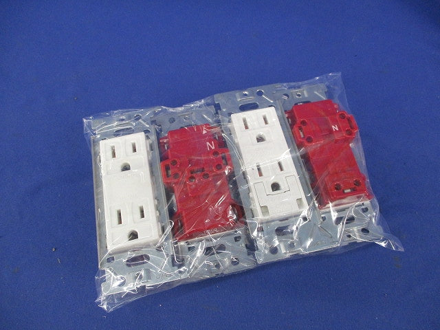 埋込接地コンセントセット(混在4個入)(ピュアホワイト) JEC-BN-55G他