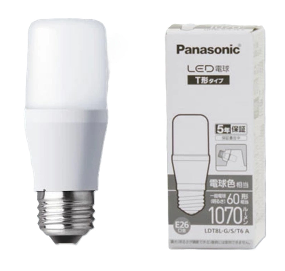 LED電球 2700K 電球色 E26口金 LDT8L-G/S/T6
