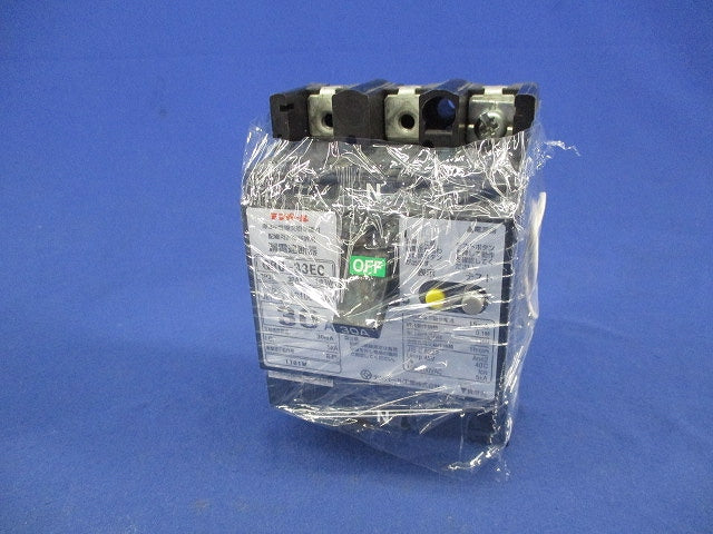 太陽光発電システム用 単3中性線欠相保護付 漏電遮断器3P3E30A GBU-33EC