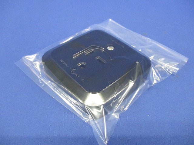 小型接地2P30A角型コンセント 250V ブラック WK3730B