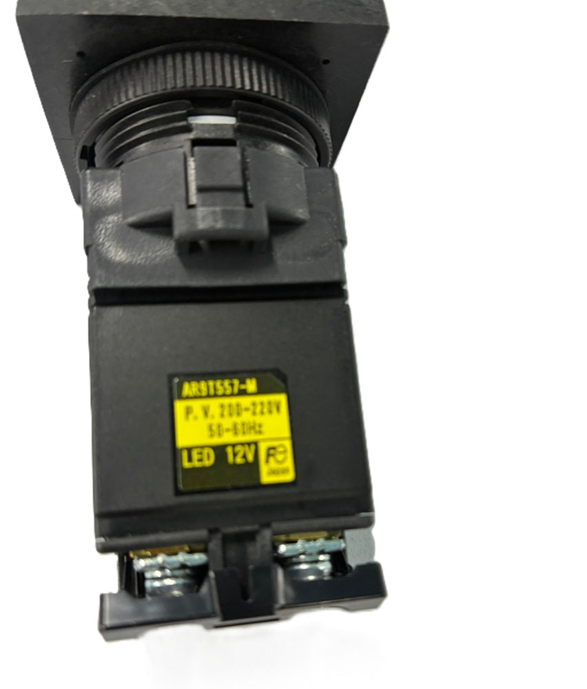 コマンドスイッチ30φ角フレーム平大形(透明グローブ)表示灯 AC200~220V 橙 DR30M4M-M5A