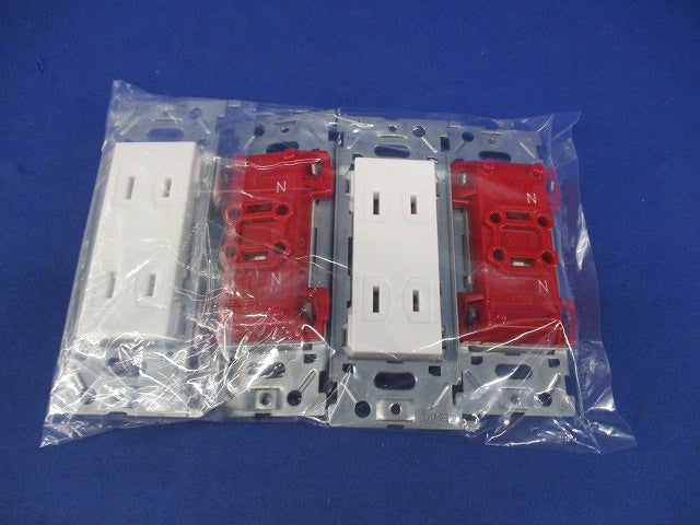 埋込ダブルコンセント 金属枠(4個入) JEC-BN-55