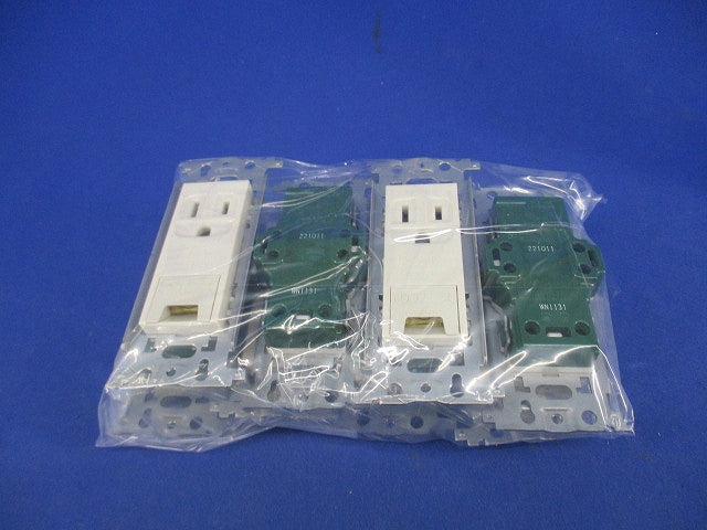 埋込アースターミナル付接地コンセント(8個入) WN1131