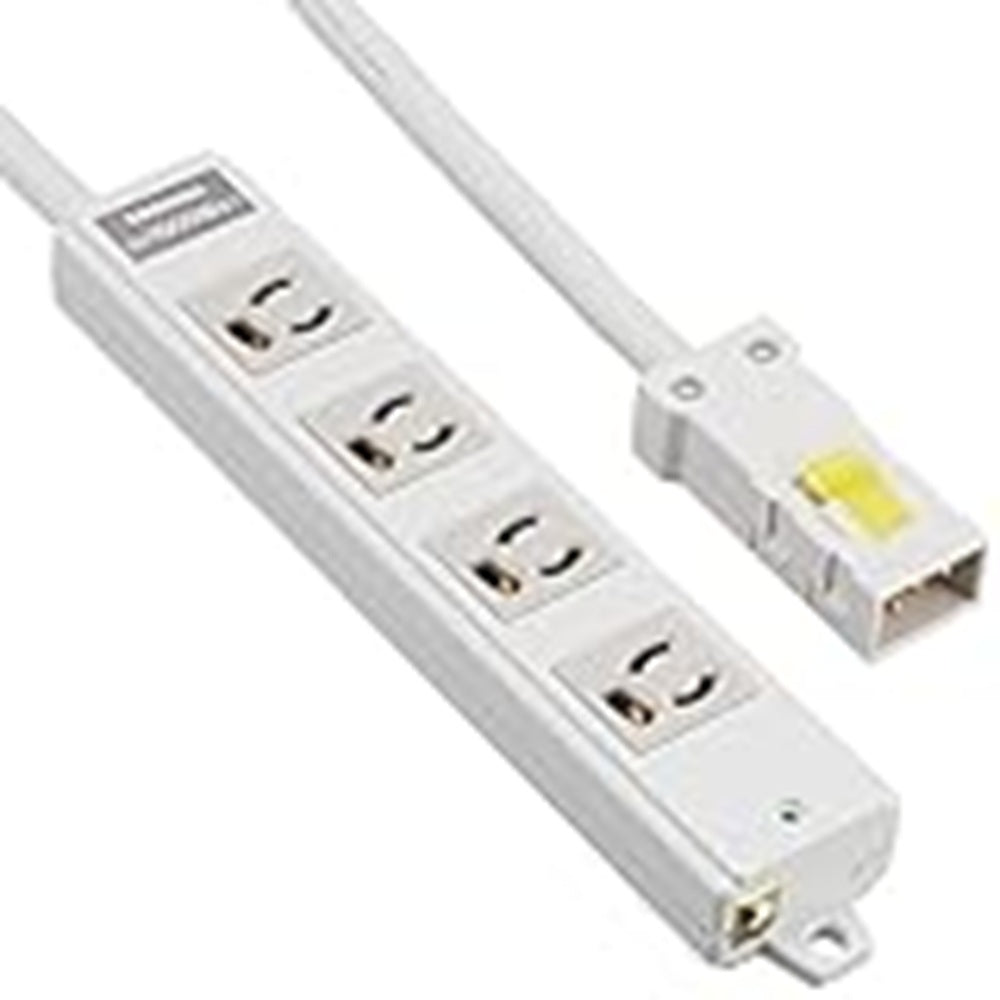 ハーネス用OAタップ抜け止め 4コ口 3m 電源表示灯付 磁石付 15A 125V DC8124EN-3