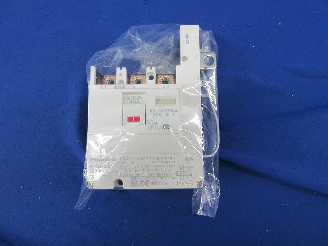 主幹用漏電ブレーカ ABF型3P2E40A(単3中性線欠相保護付) BJF340325