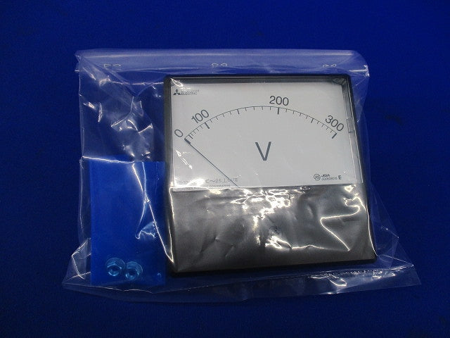 交流電圧計 角形計器 0-300V YS-10NAV