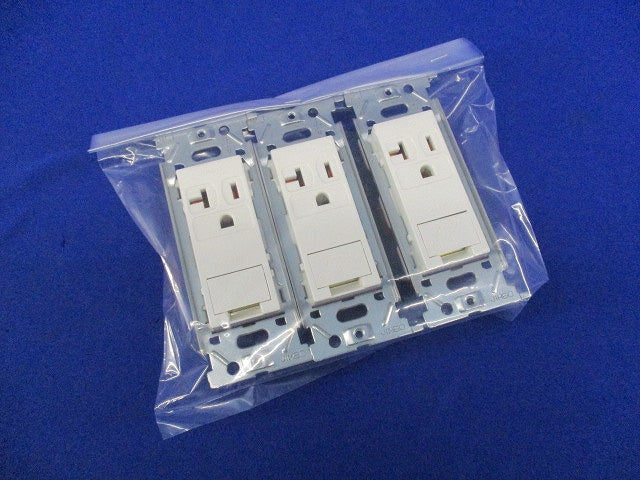 埋込アースターミナル付接地コンセント(3個入) JEC-BN-ITGE