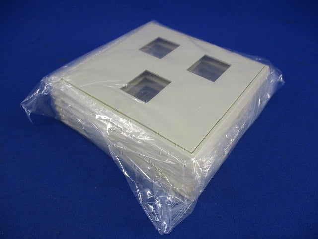 BLプレート(2+1コ用)(ミルキーホワイト)(6枚入)National WN7173