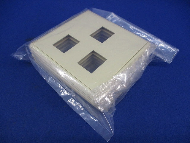 BLプレート(2+1コ用)(ミルキーホワイト)(7枚入)National WN7173