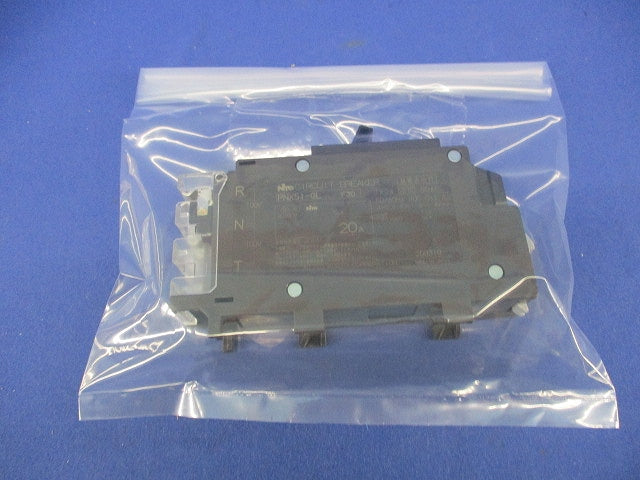 漏電表示付プラグインスリムサーキットブレーカ2P1E20A PNX51-GL