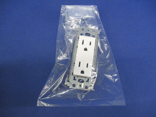 埋込接地ダブルコンセント(マットホワイト) WTL13123MW